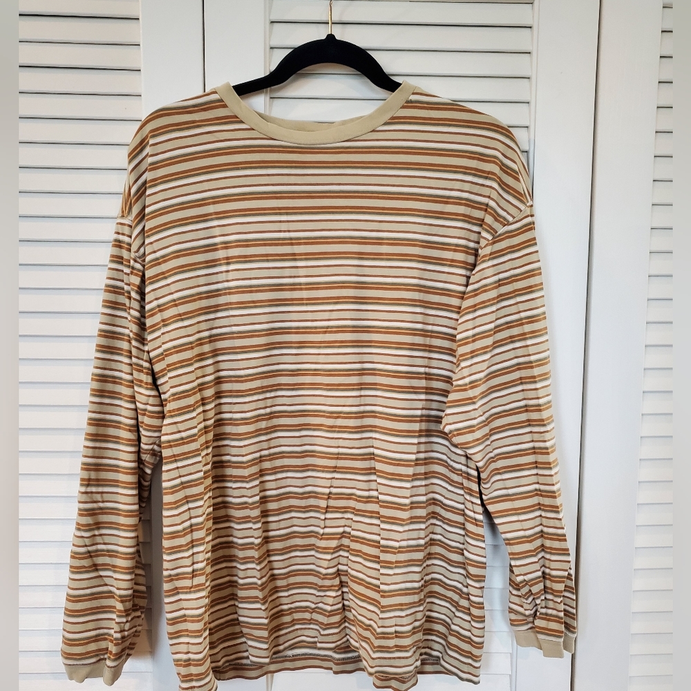 Gap long sleeve striped shirt size L